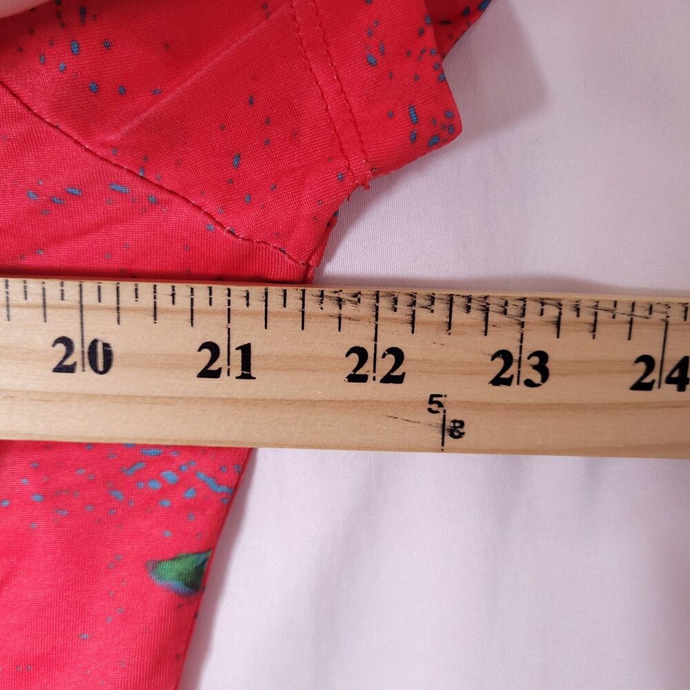 Yatta Golf Polo Shirt Womens Large Red Flamingo Print Just Beachy NWT - Picture 7 of 13